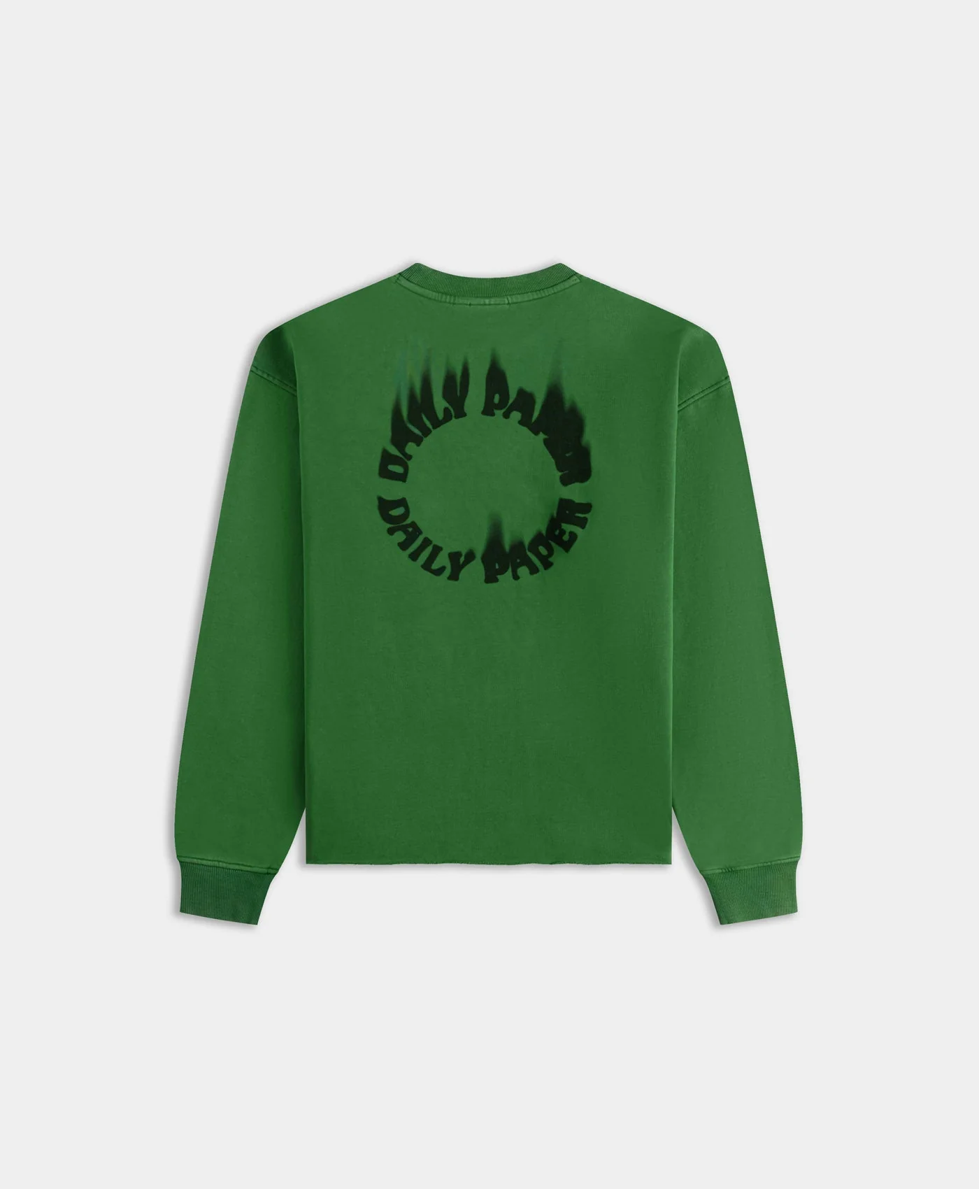 Abundant Green Flame Circle Sweater