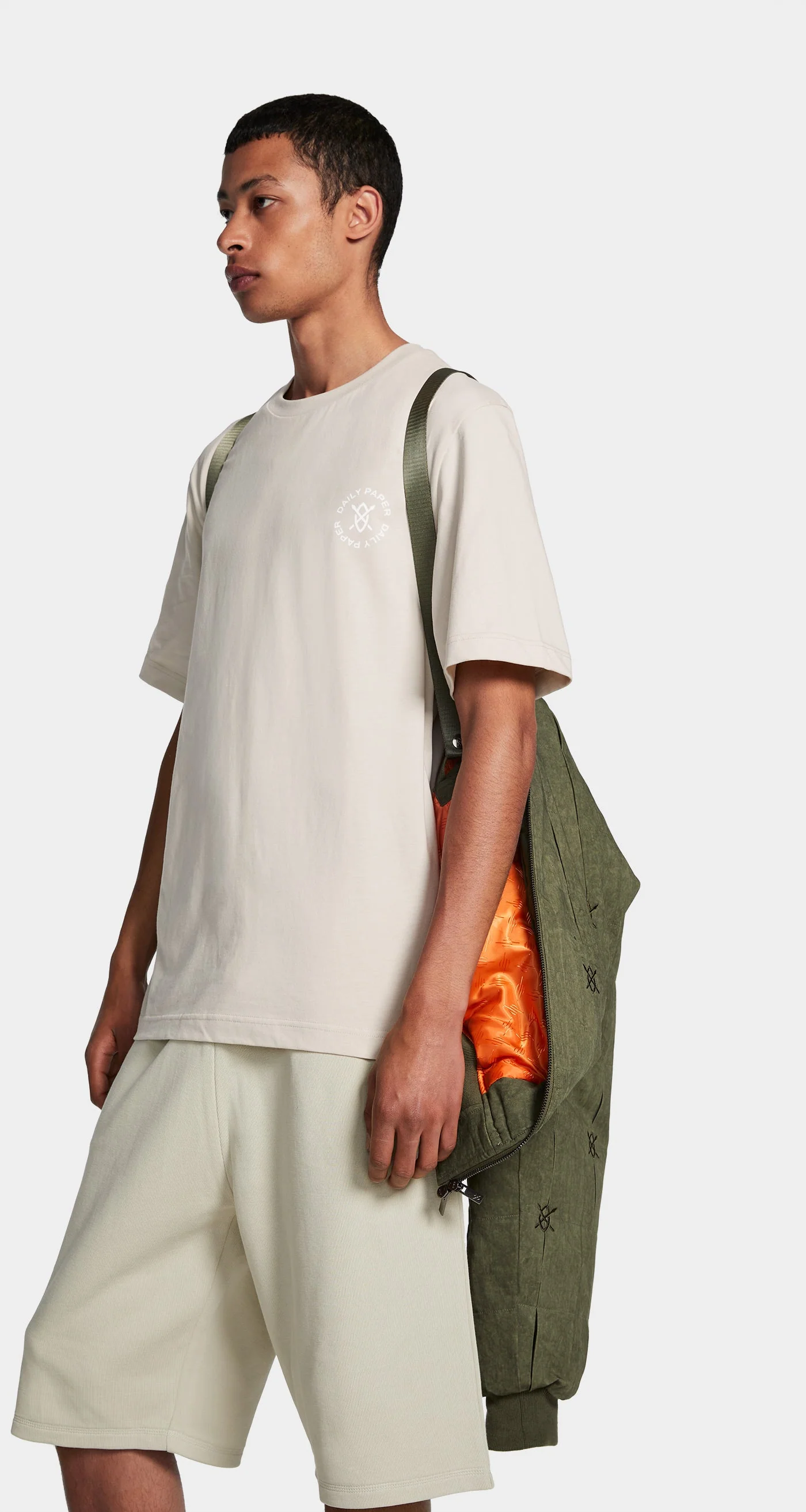 Army Green Rasal Bomber Jacket - Image 4
