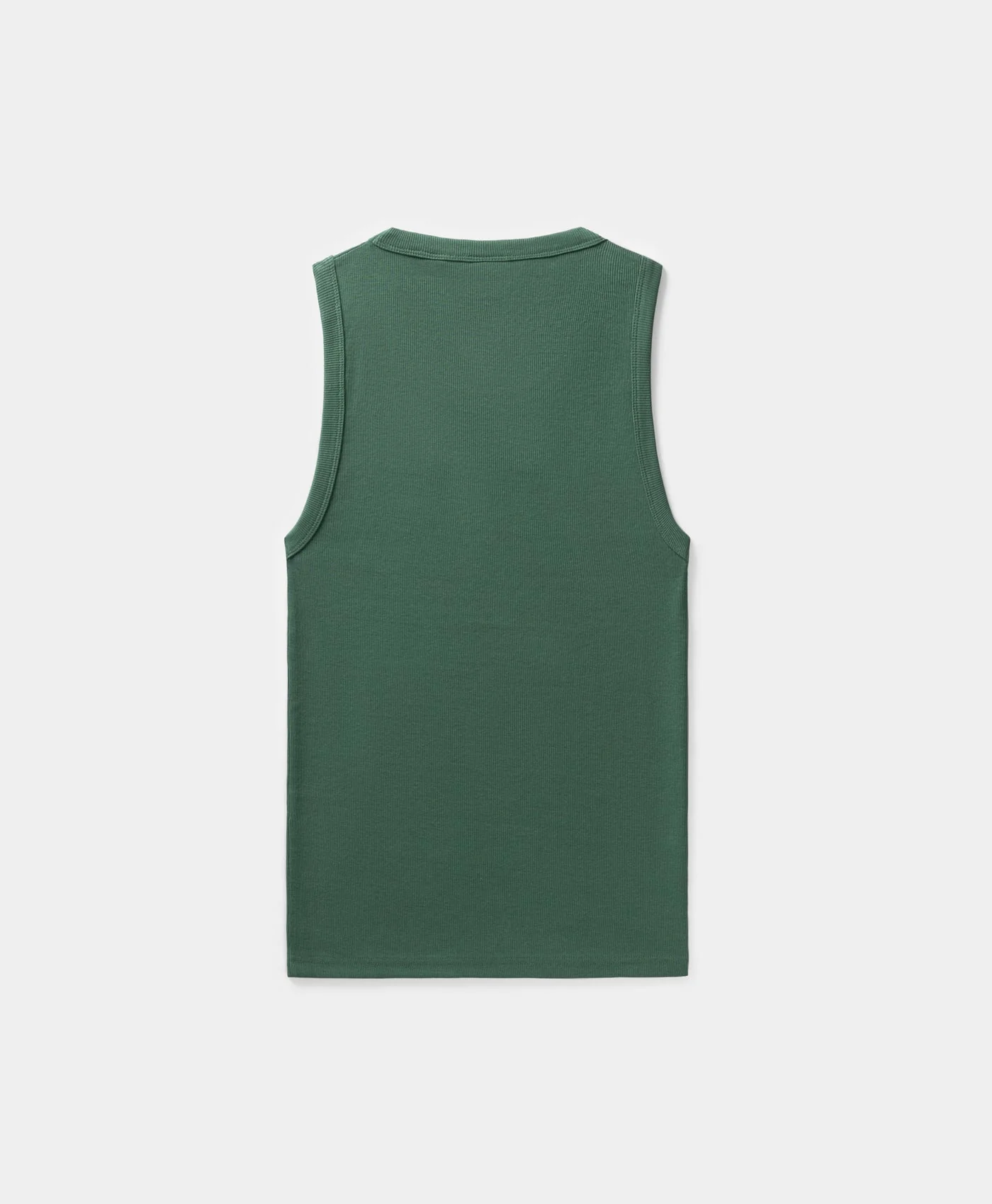 Bistro Green Rib Tank Top - Image 2