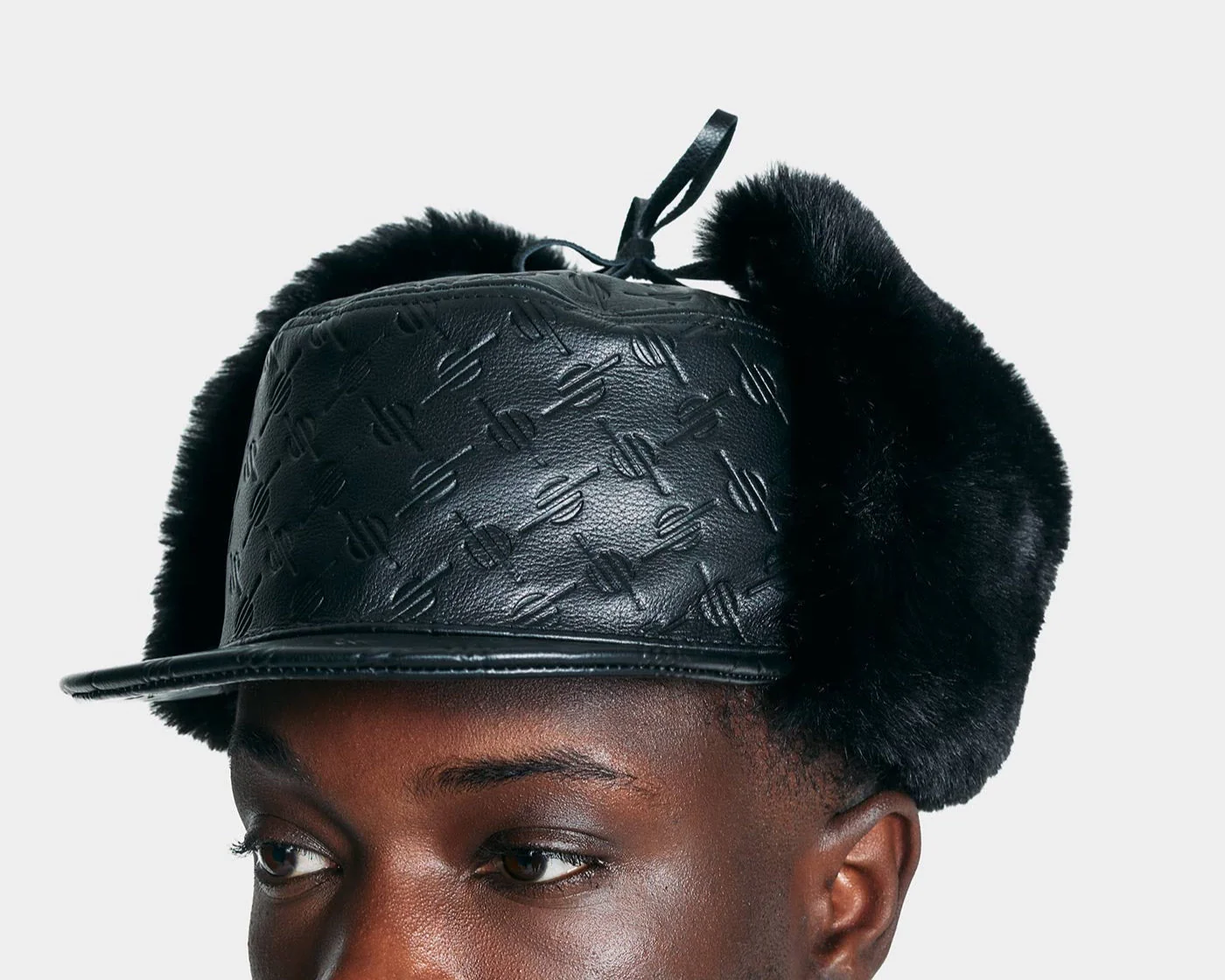 Black Monogram Chapka Hat - Image 6