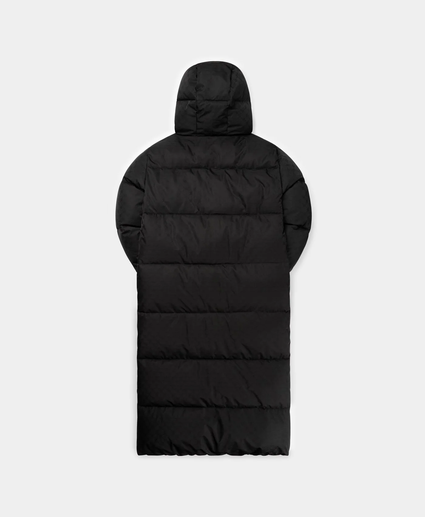 Black Monogram Long Puffer Jacket - Image 2