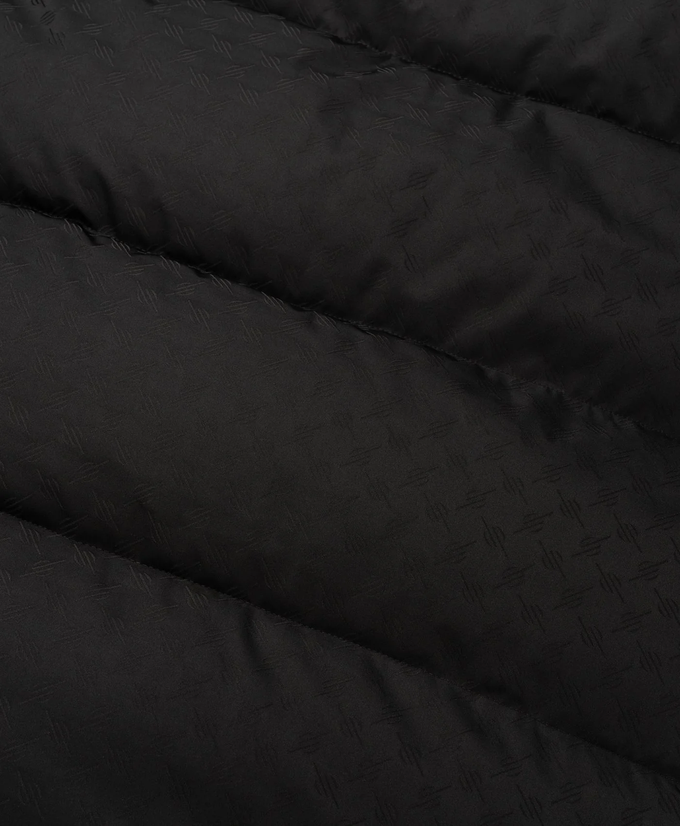 Black Monogram Long Puffer Jacket - Image 3