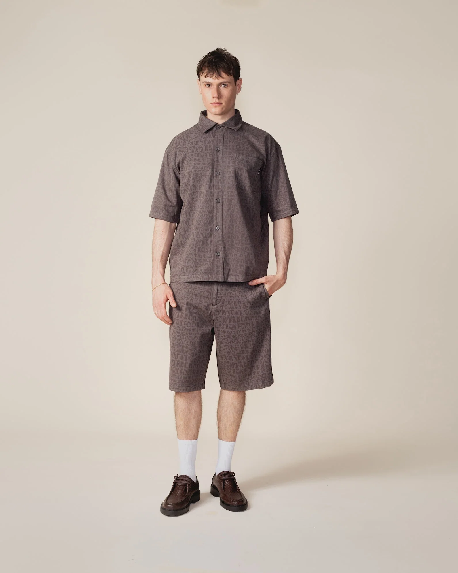 Black Oyster Digital Croc Shirt - Image 4