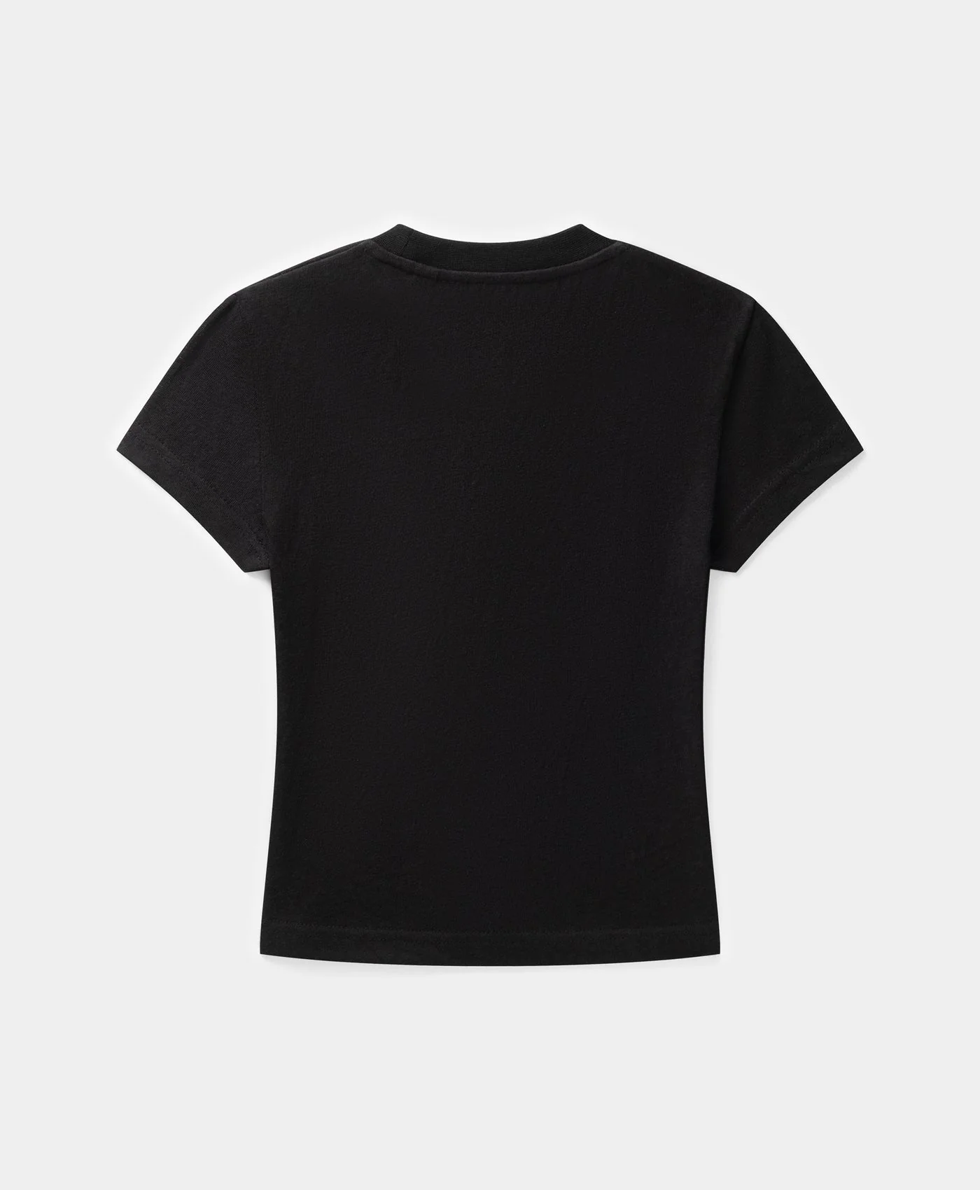Black Sticker Cap Sleeve T-Shirt - Image 2