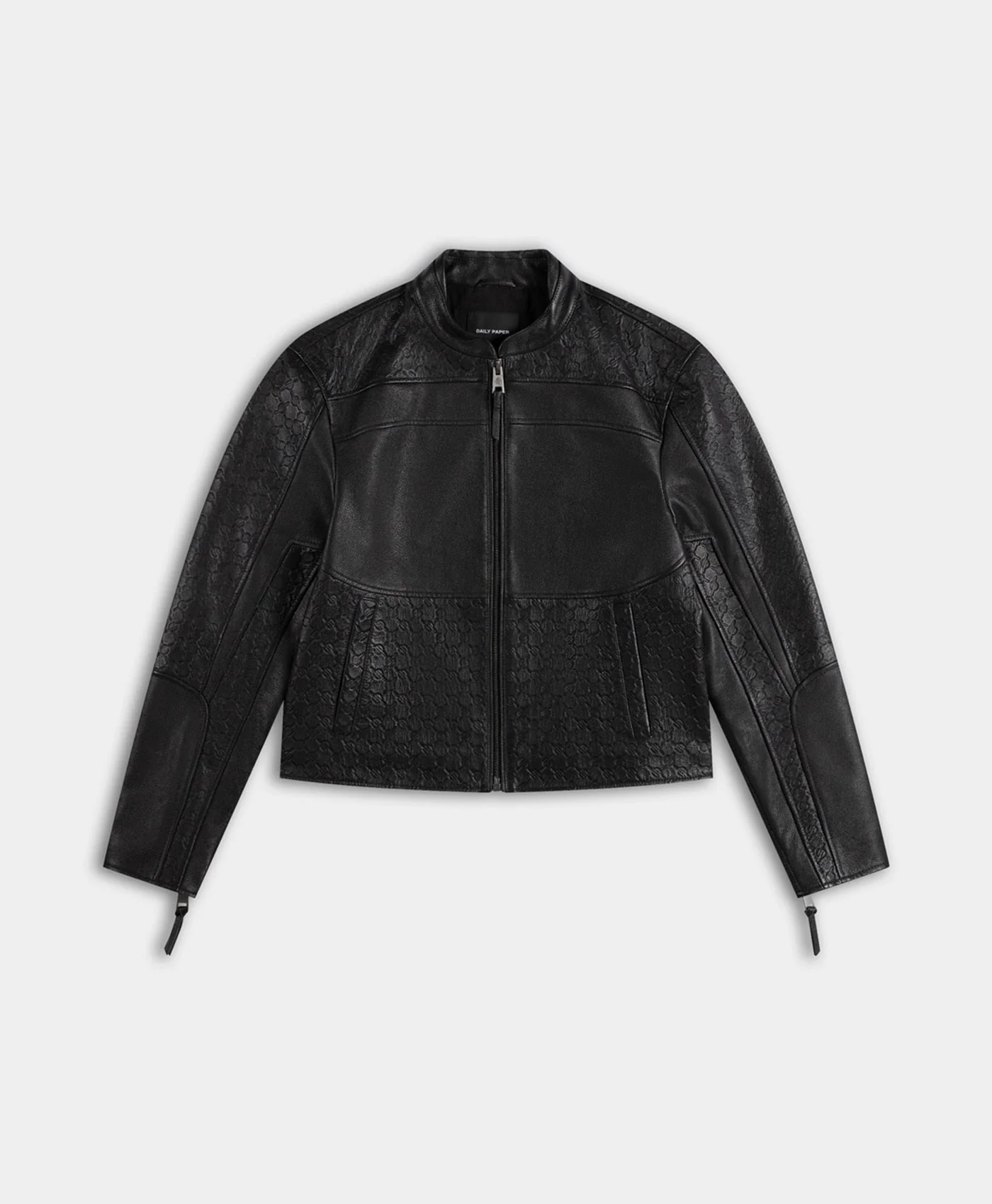 Black Structured Leather Jacket