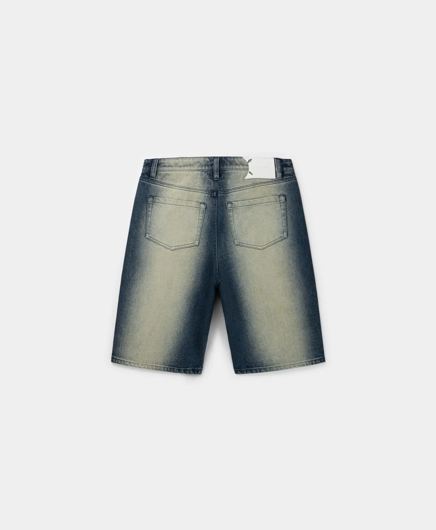 Bleached Denim Blue Shorts - Image 2