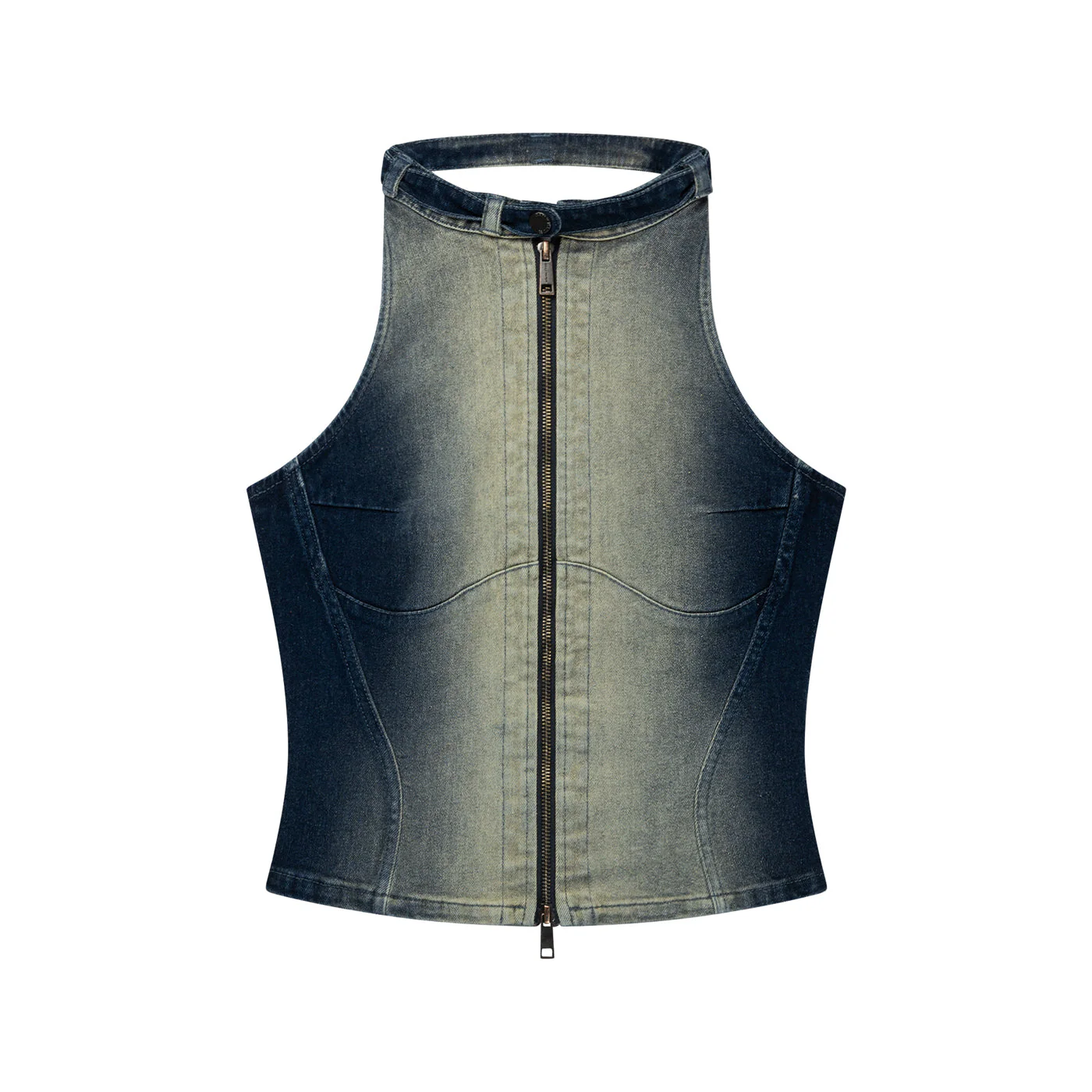 Bleached Denim Blue Top - Image 5