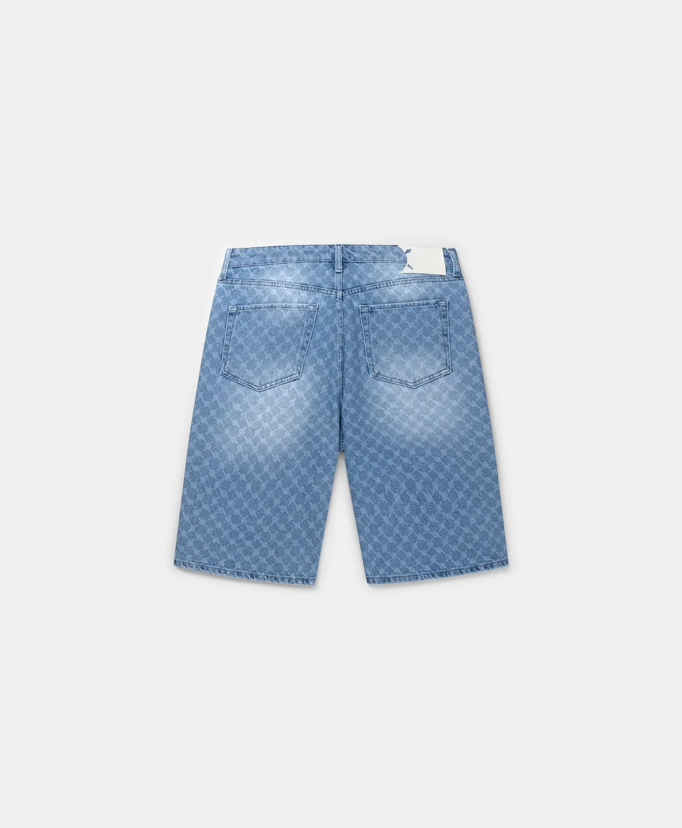 Blue Monogram Denim Shorts - Image 2