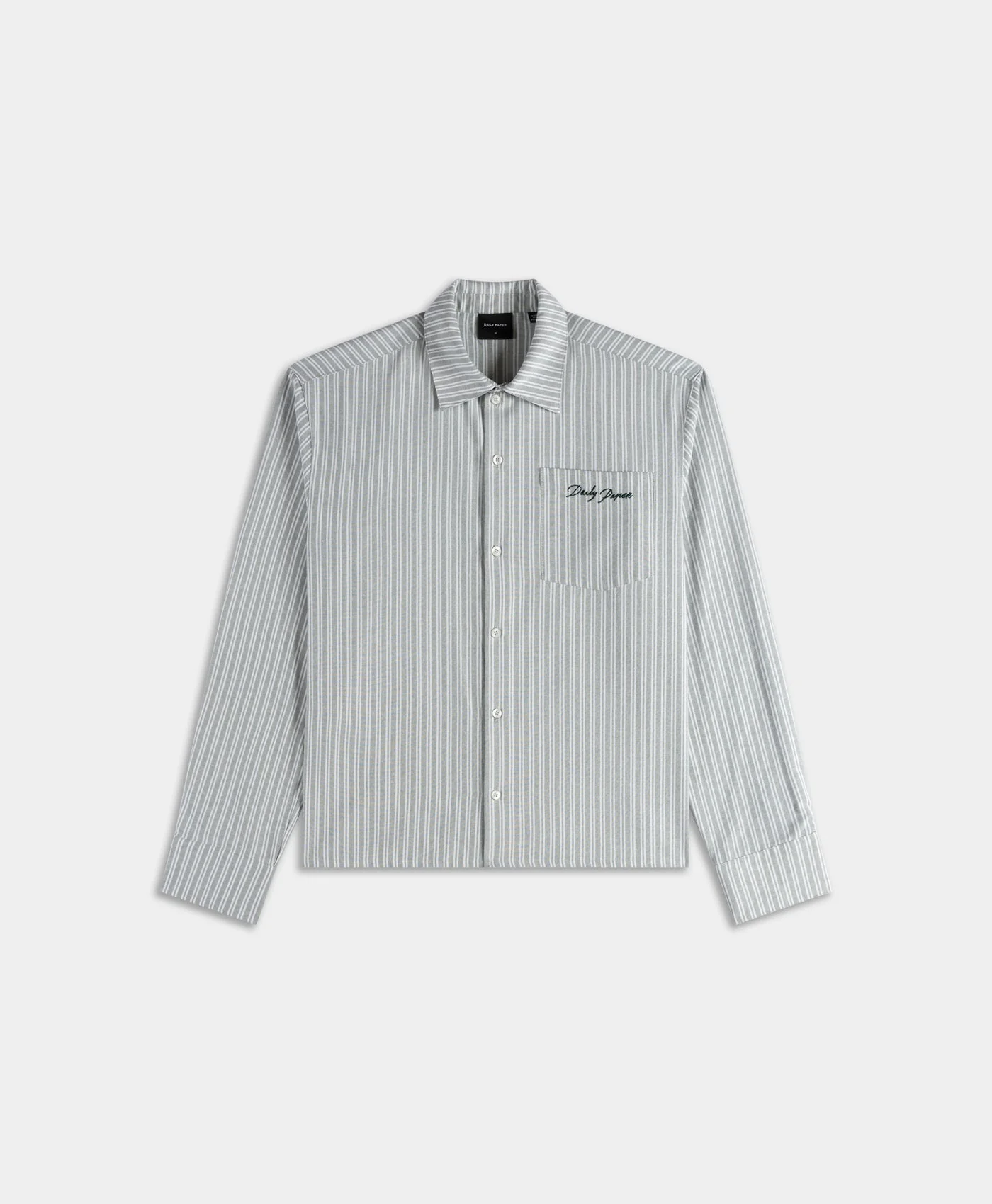 Green Stripe Script LS Shirt
