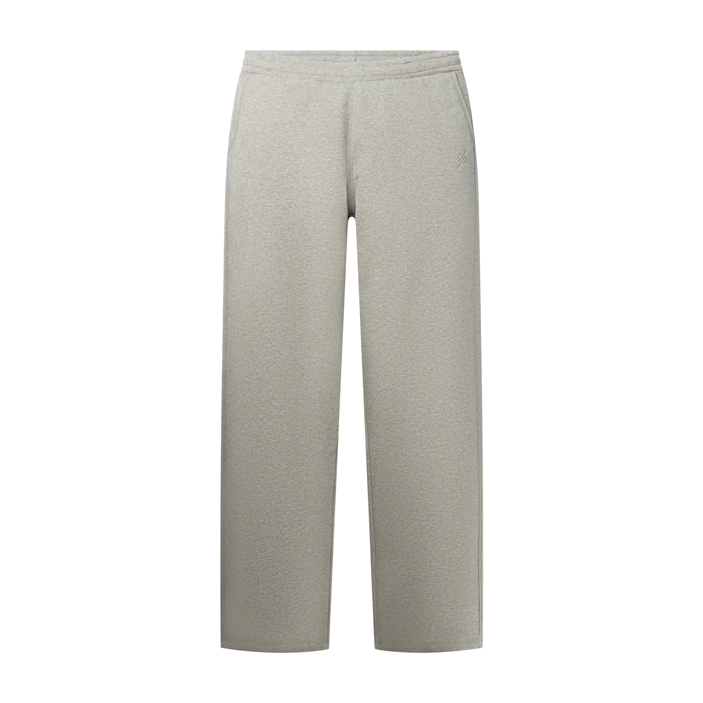 Grey Melange Mono Rib Pants - Image 4