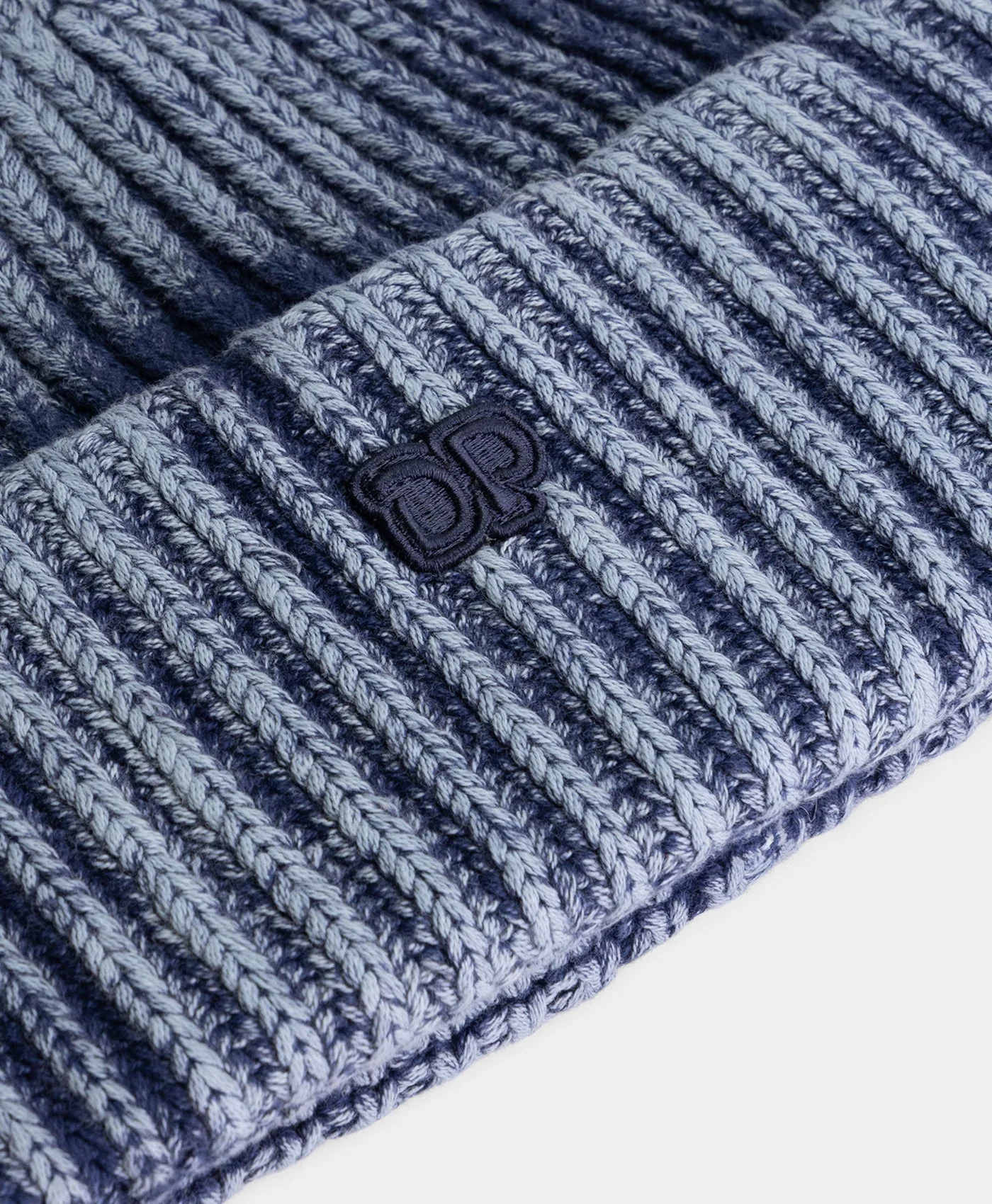 Indigo Knitted Washed Beanie - Image 3