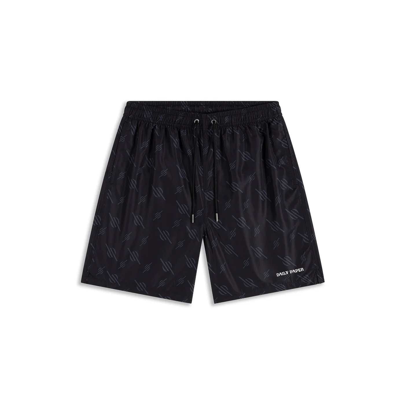 Black Irregular Monogram Swim Shorts - Image 3