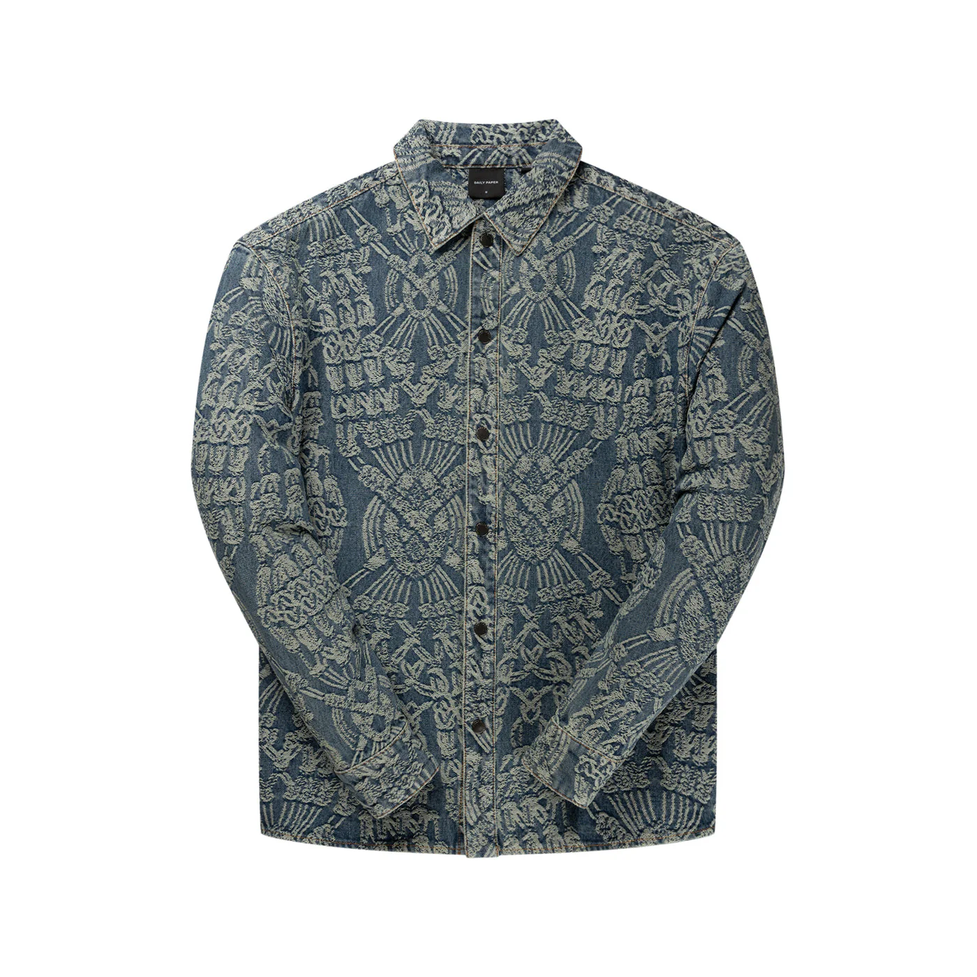 Mid Blue Macrame Rahul Shirt - Image 5