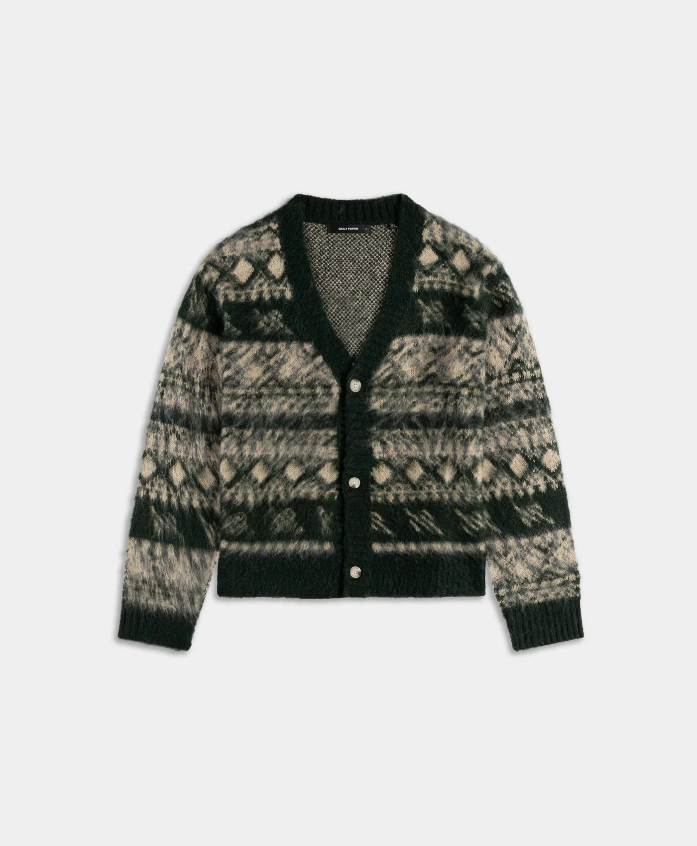 Multi Colored Pattern Check Cardigan