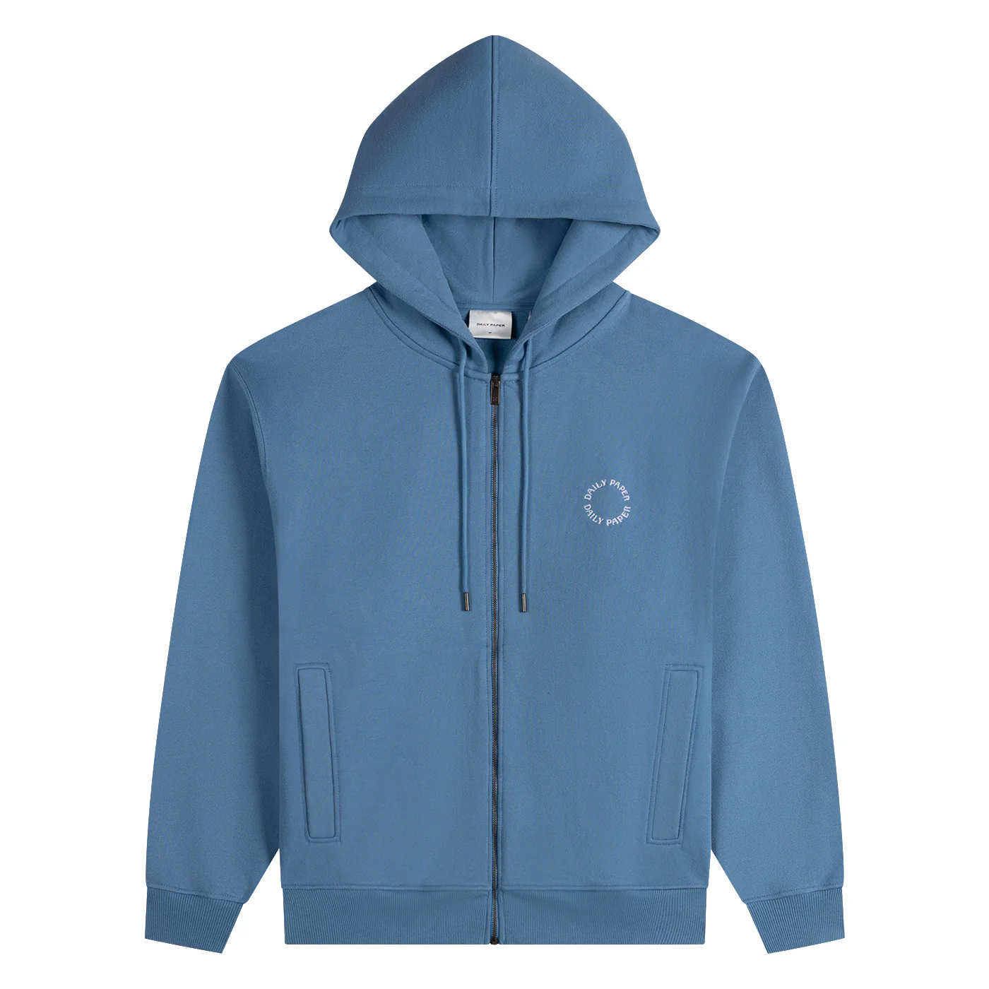 Quiet Harbor Orbit Embroidery Zip Hoodie - Image 3