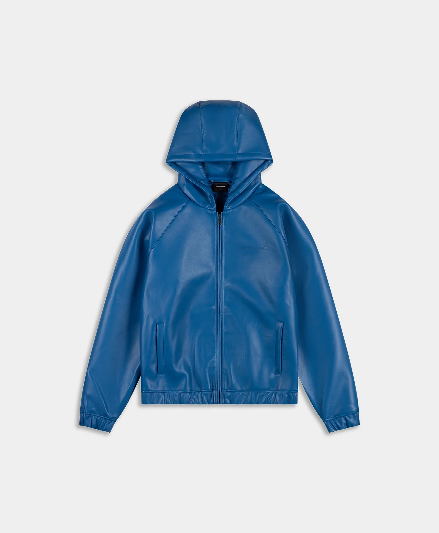 Brilliant Blue PU Scuba Jacket