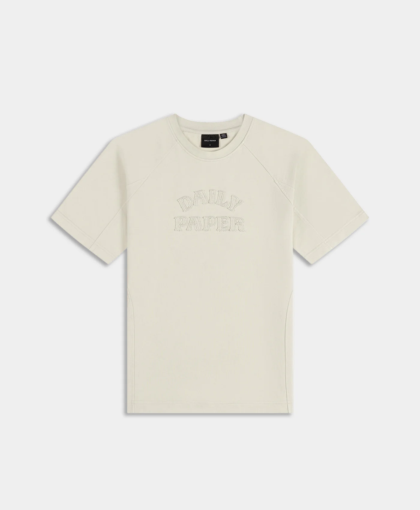 Off White Raglan Stacked Dias Washed Jersey T-Shirt