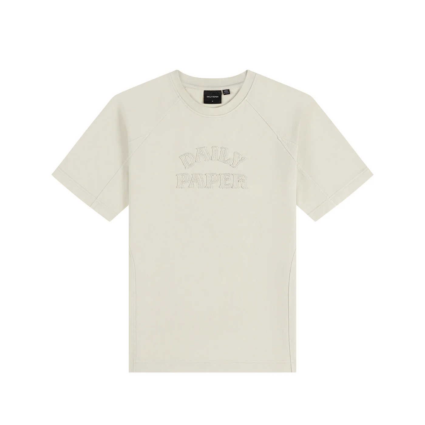 Off White Raglan Stacked Dias Washed Jersey T-Shirt - Image 4
