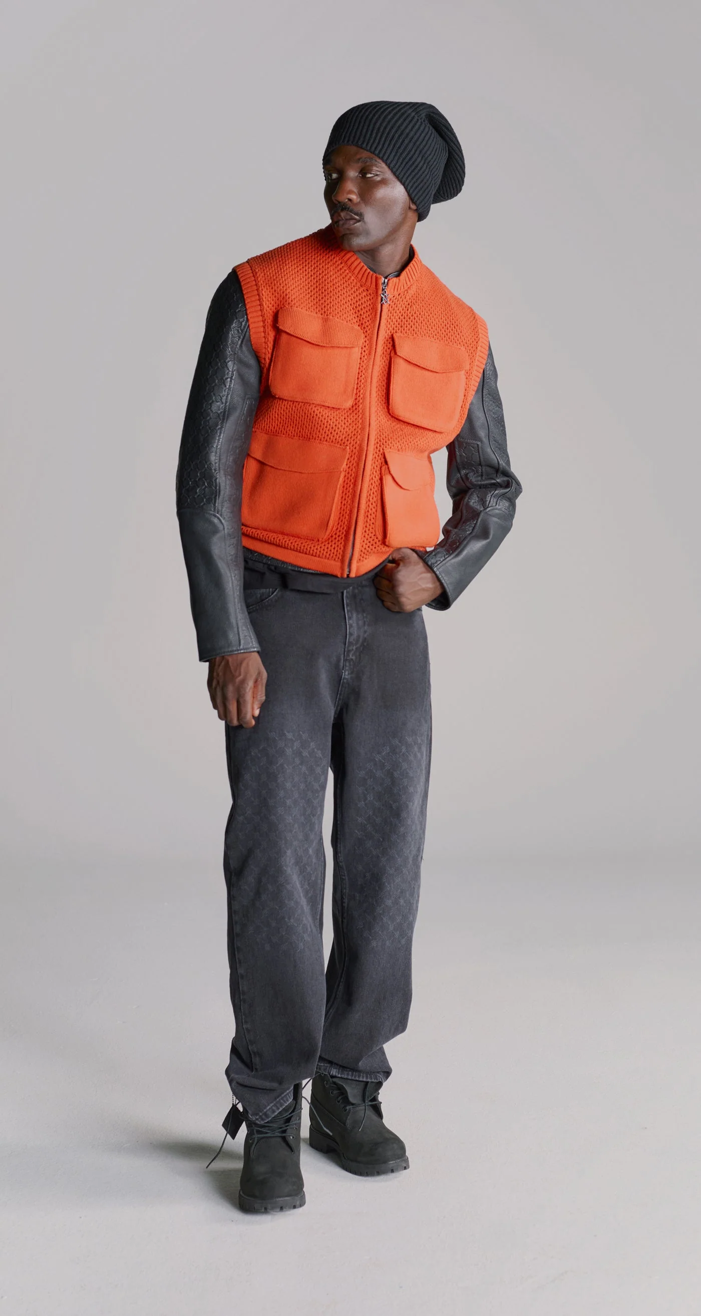 Red Clay Crochet Vest - Image 3
