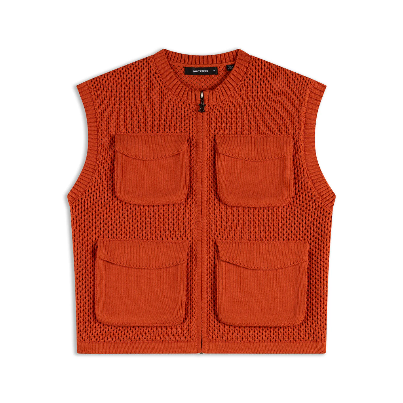 Red Clay Crochet Vest - Image 4