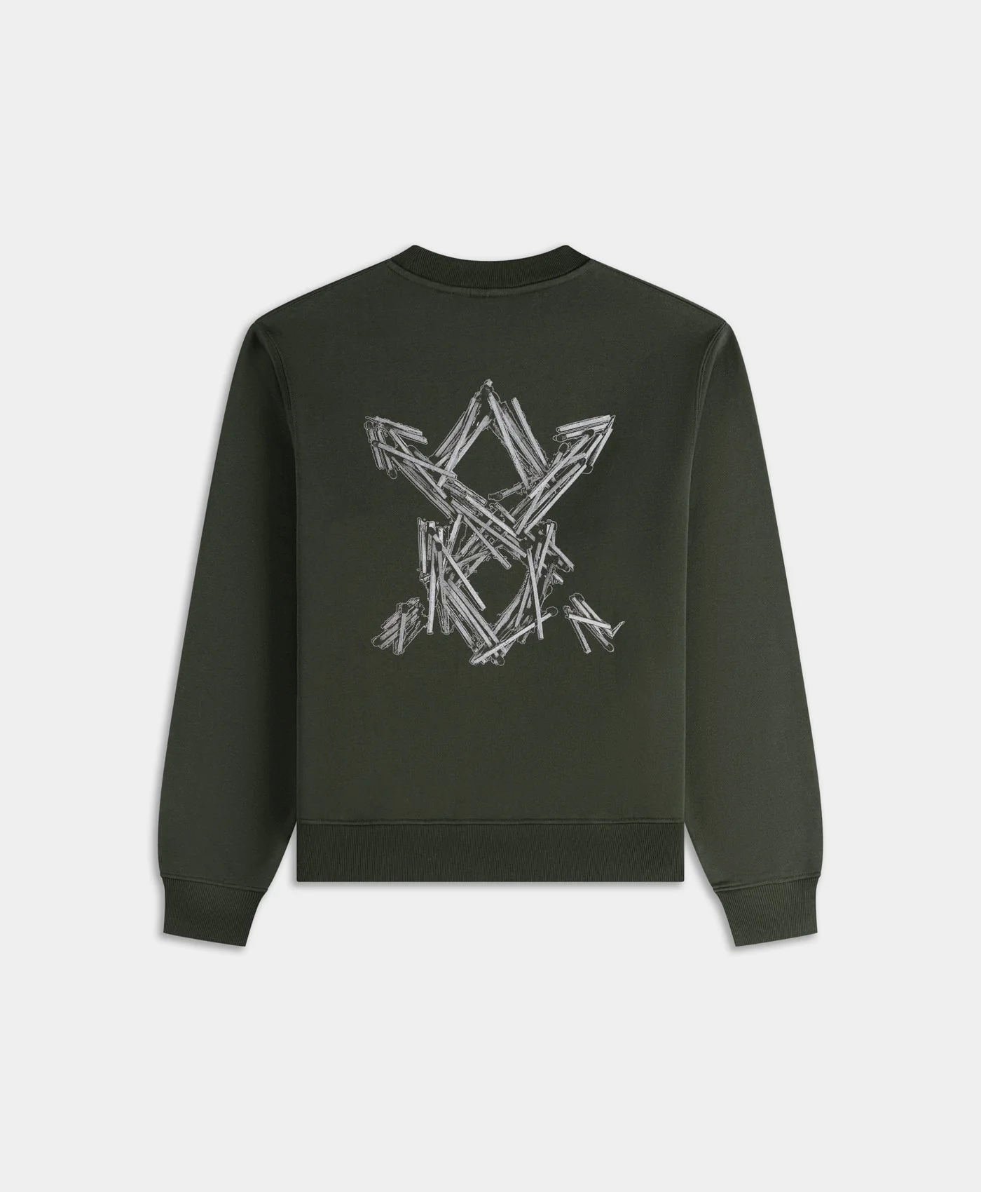 Rosin Green Matchstick Shield Sweater - Image 2