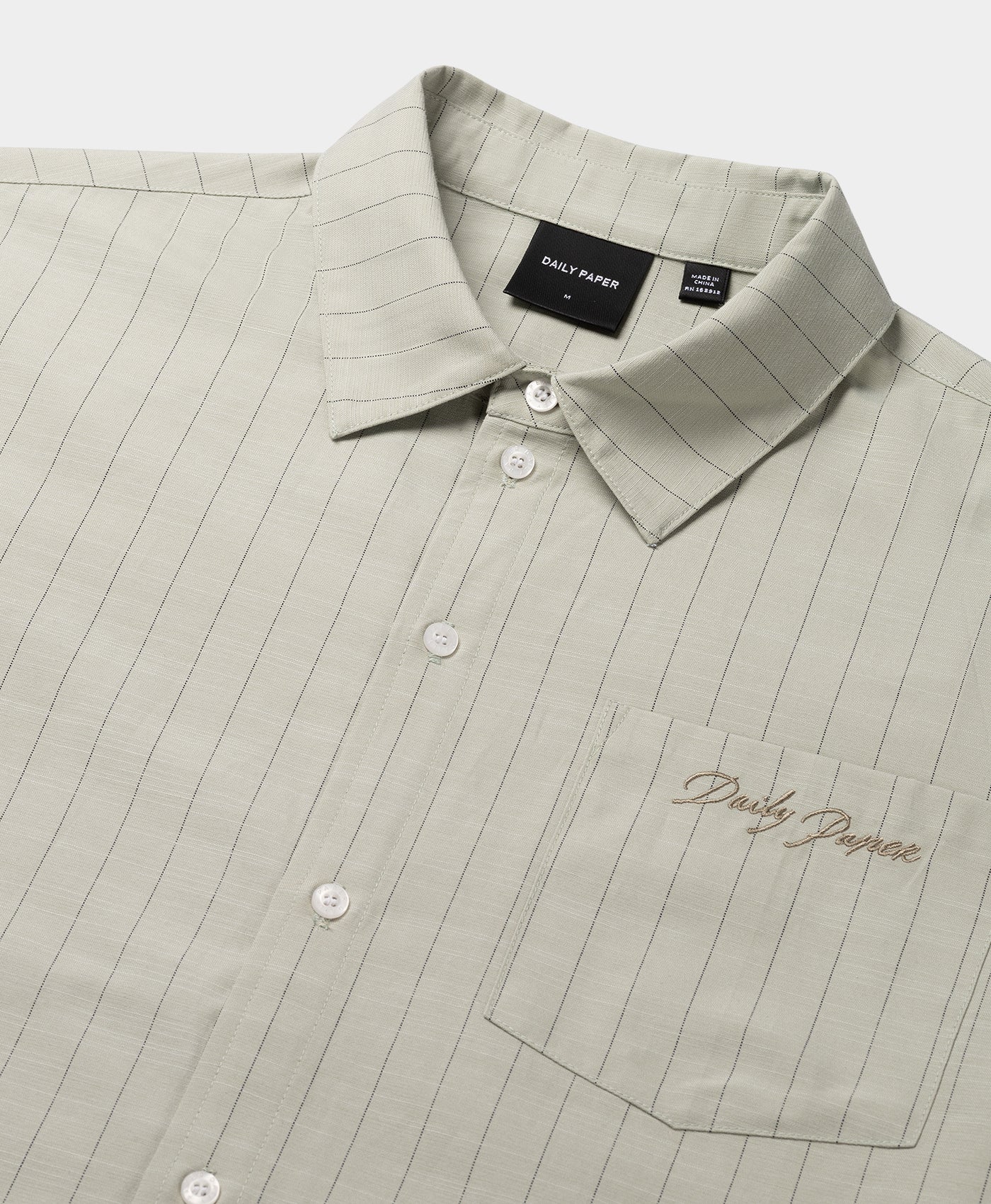 Green Stripe Script Shirt - Image 3